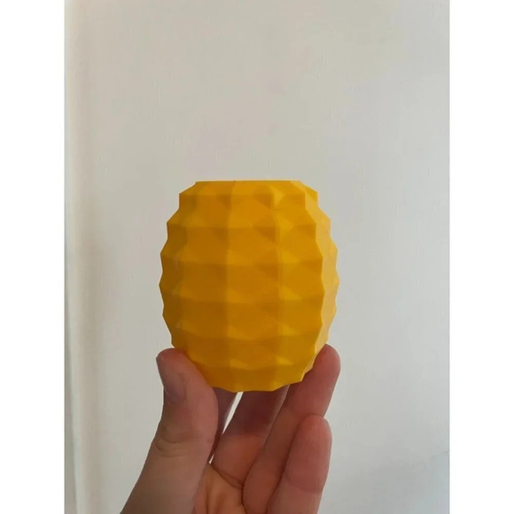 Print a Pot Yellow Small Plant Holder 3d Printed - Picture 1 of 6